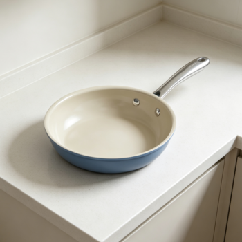 8-Inch Blue Ceramic Nonstick Egg Pan Skillet