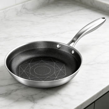 8-Inch Hybrid Nonstick Stainless Steel Frying Pan
