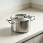 8-Quart Silver Stainless Steel Stock Pot with Cover