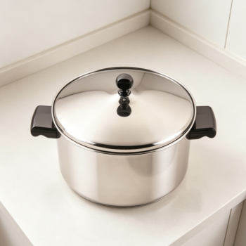 6-Quart Classic Stainless Steel Stockpot with Lid