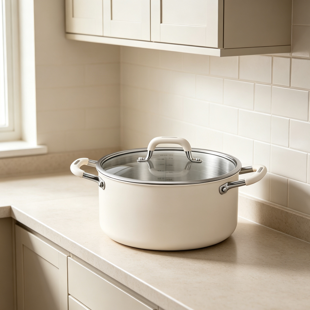 10-Quart 3-Ply Stainless Steel Stock Pot with Lid