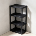 4-Shelf Plastic Storage Shelving Unit 48x23x14 200lb