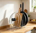 Stainless Steel Plate Drying Rack with Drainboard Chrome
