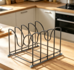Kitchen Dish Rack with Water Tray Holds 8 Plates Connectable
